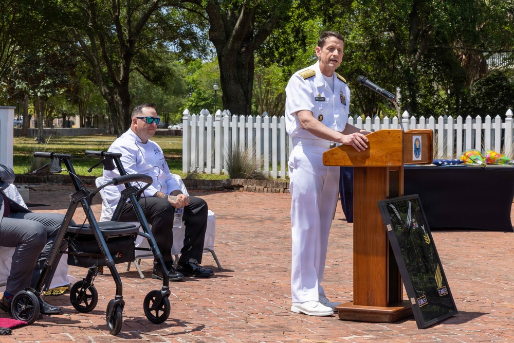 NETC Holds Retirement Ceremony for CS1 Evan Kern