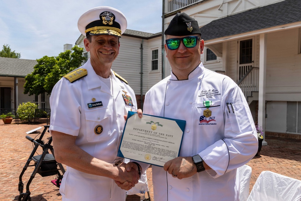 NETC Holds Retirement Ceremony for CS1 Evan Kern