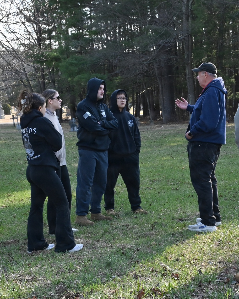 104th Fighter Wing volunteers with Westfield Graves Officer
