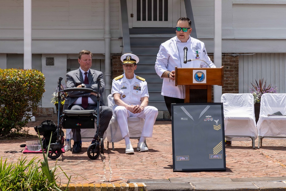 NETC Holds Retirement Ceremony for CS1 Evan Kern