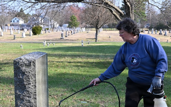 104th Fighter Wing volunteers with Westfield Graves Officer