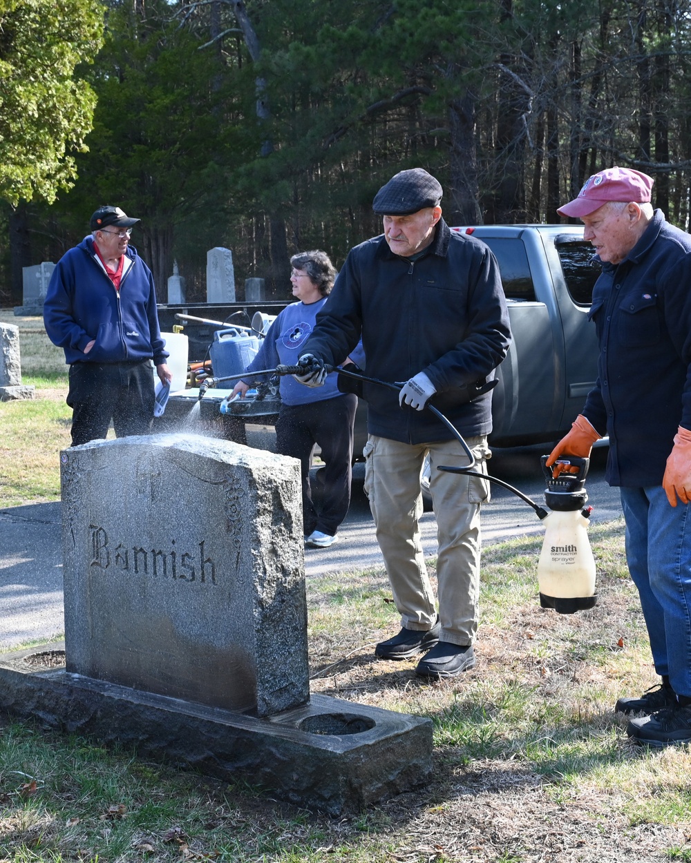 104th Fighter Wing volunteers with Westfield Graves Officer