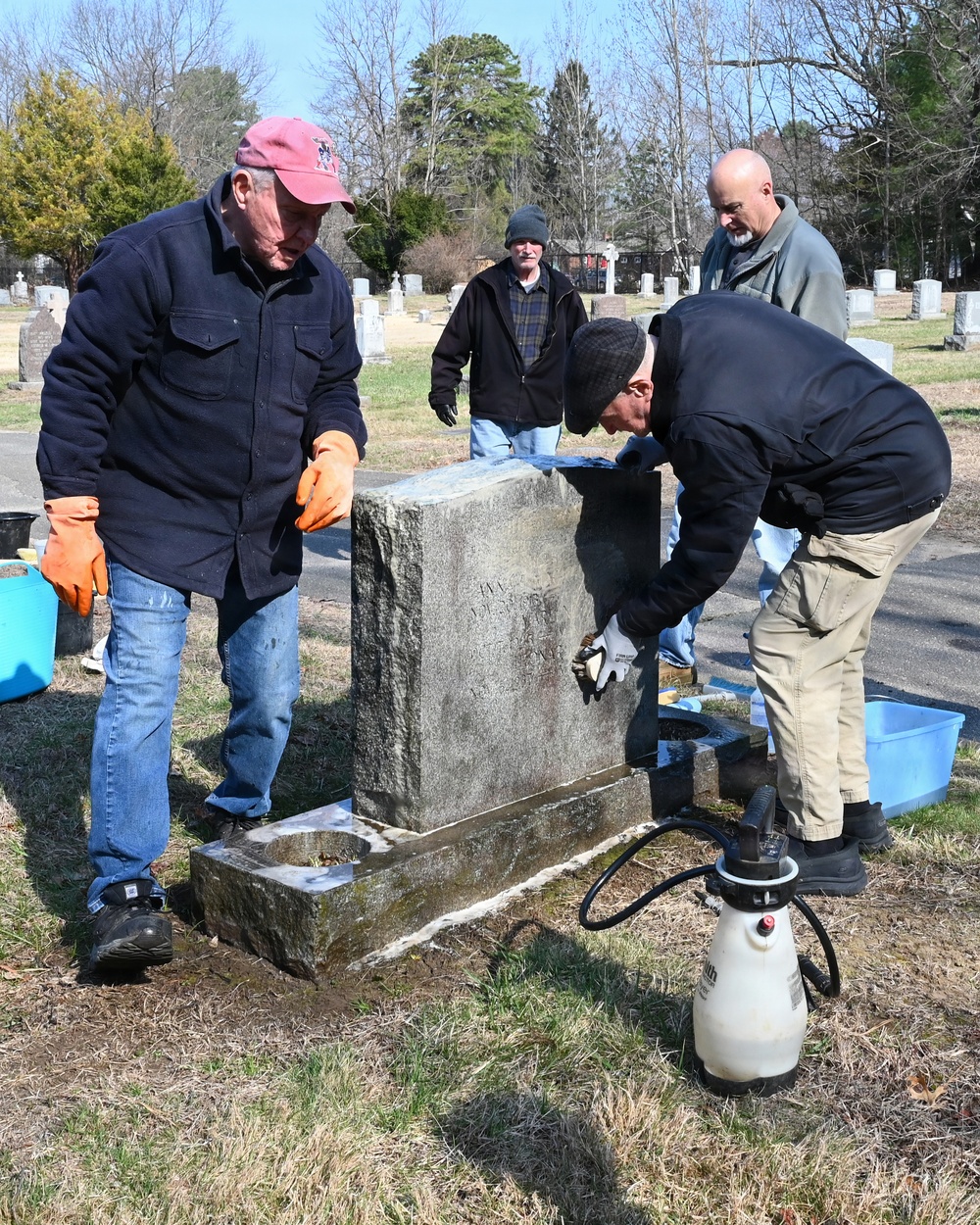 104th Fighter Wing volunteers with Westfield Graves Officer
