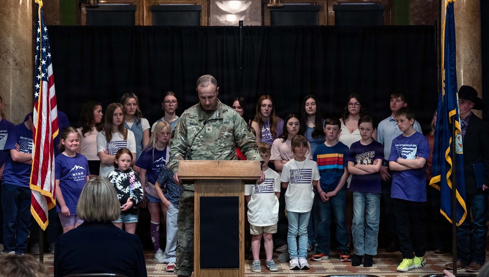 Montana leaders recognize Month of the Military Child at State Capitol