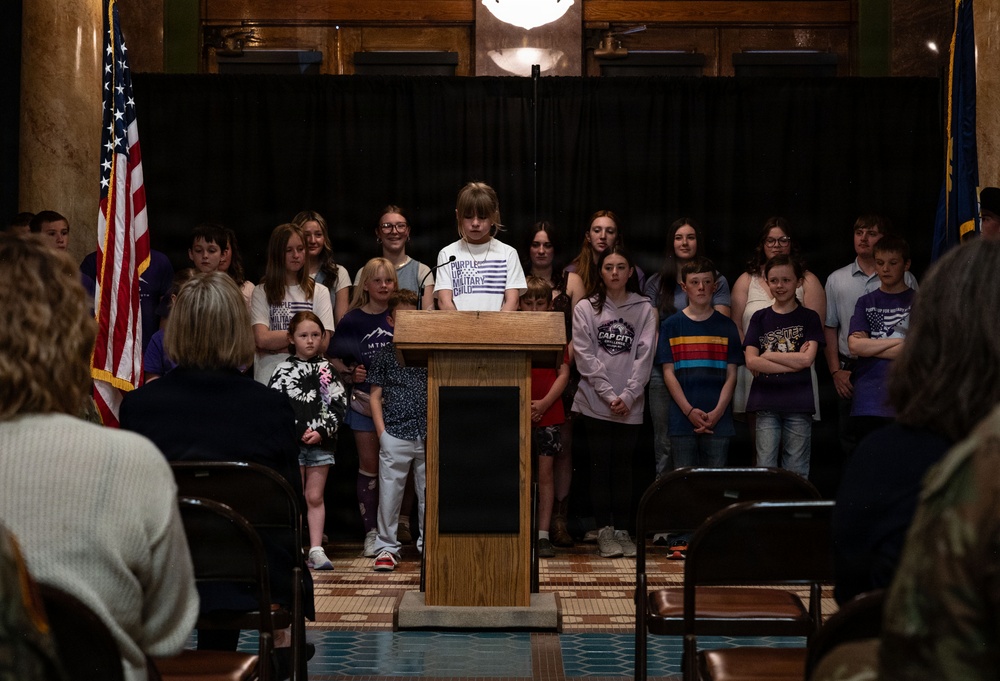 Montana leaders recognize Month of the Military Child at State Capitol