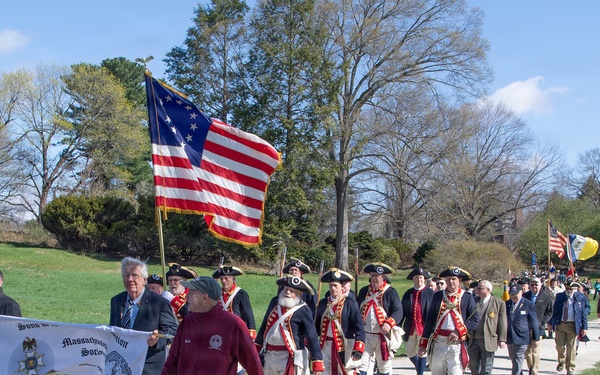 Hanscom AFB Airmen participate in Patriots’ Day parade honoring Revolutionary War origins