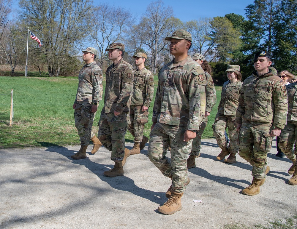 Hanscom AFB Airmen participate in Patriots’ Day parade honoring Revolutionary War origins