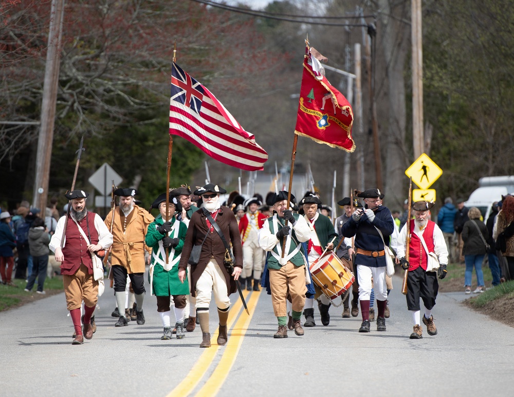 Hanscom AFB Airmen participate in Patriots’ Day parade honoring Revolutionary War origins