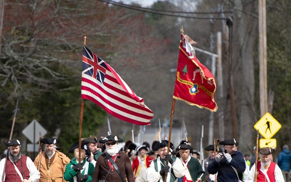 Hanscom AFB Airmen participate in Patriots’ Day parade honoring Revolutionary War origins