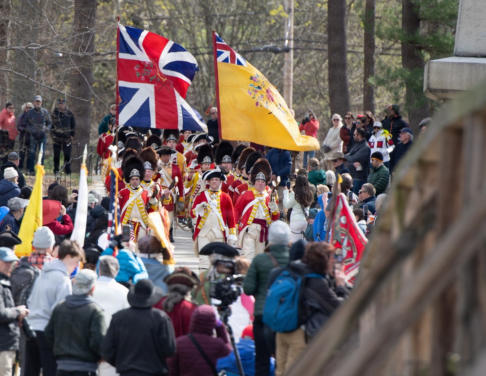 Hanscom AFB Airmen participate in Patriots’ Day parade honoring Revolutionary War origins