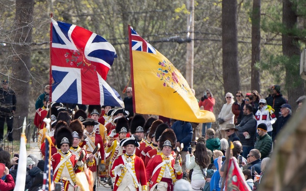 Hanscom AFB Airmen participate in Patriots’ Day parade honoring Revolutionary War origins
