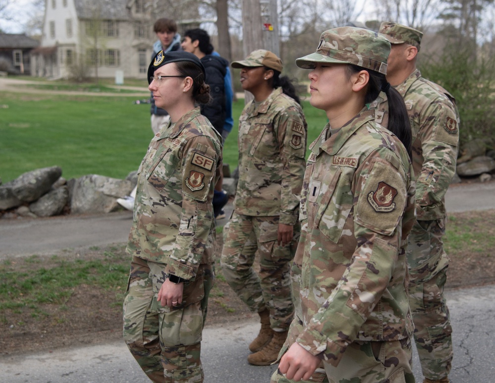 Hanscom AFB Airmen participate in Patriots’ Day parade honoring Revolutionary War origins