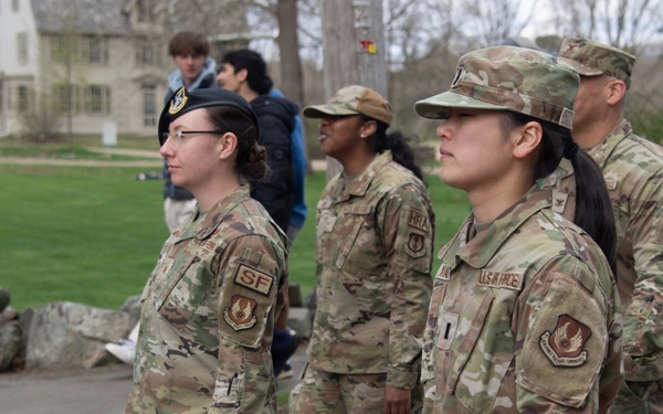 Hanscom AFB Airmen participate in Patriots’ Day parade honoring Revolutionary War origins