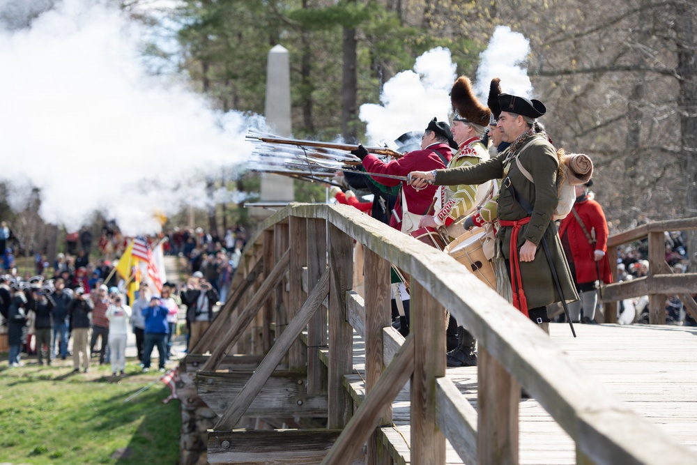 Hanscom AFB Airmen participate in Patriots’ Day parade honoring Revolutionary War origins
