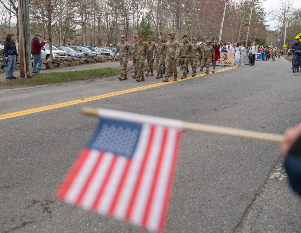 Hanscom AFB Airmen participate in Patriots’ Day parade honoring Revolutionary War origins