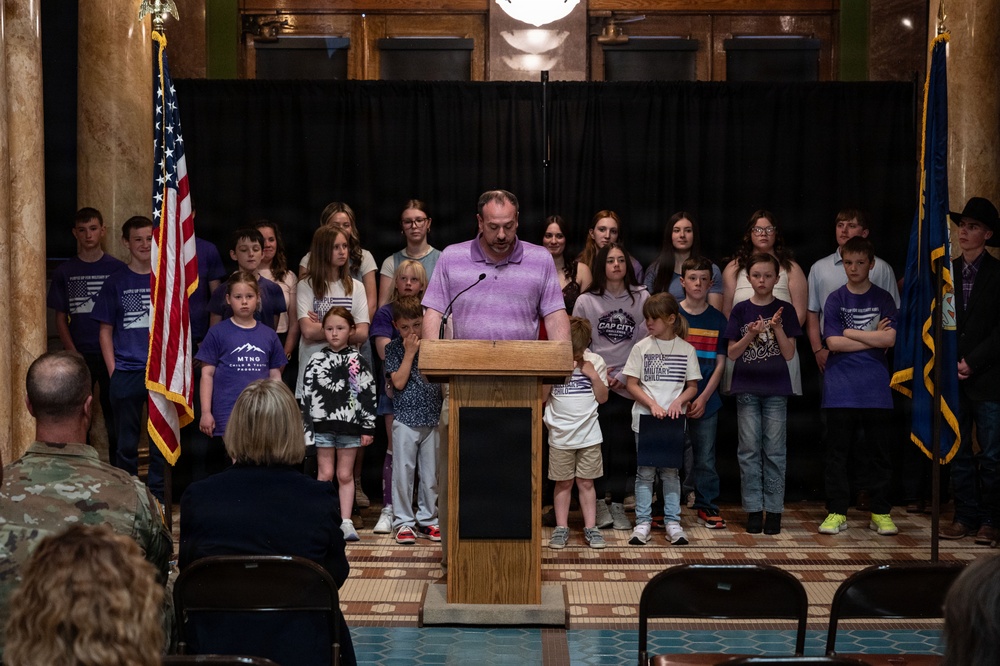 Montana leaders recognize Month of the Military Child at State Capitol