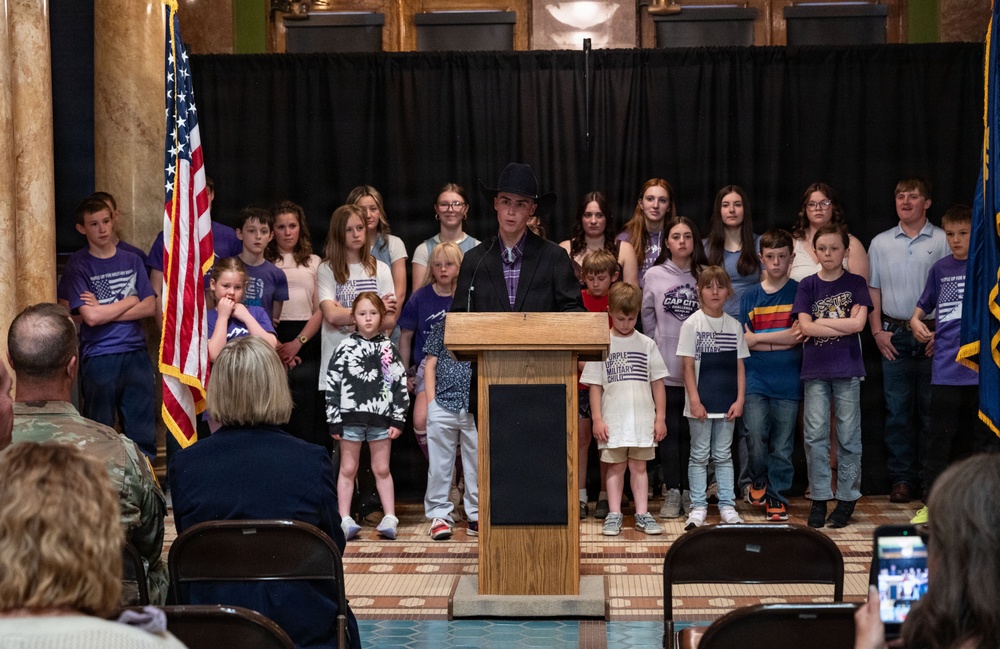 Montana leaders recognize Month of the Military Child at State Capitol