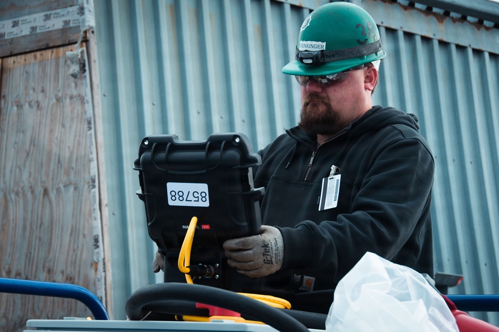 Ronald Reagan Sailors and Shipyard Workers Hot Work and Flight Deck