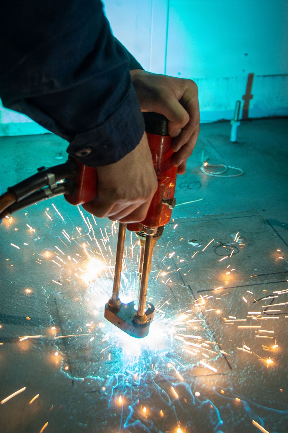 Ronald Reagan Sailors and Shipyard Workers Hot Work and Flight Deck