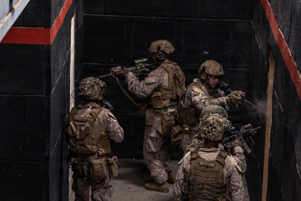 22nd MEU (SOC) | LAR Conducts a Live-fire Shoot House at Camp Santiago