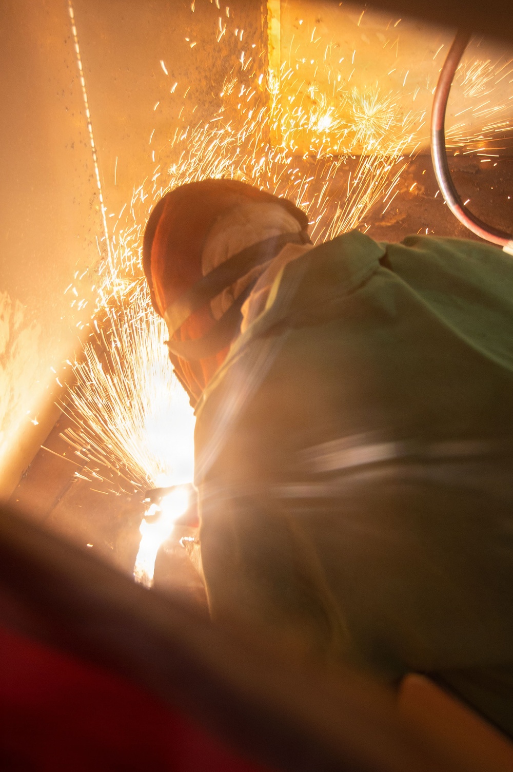 Ronald Reagan Sailors and Shipyard Workers Hot Work and Flight Deck