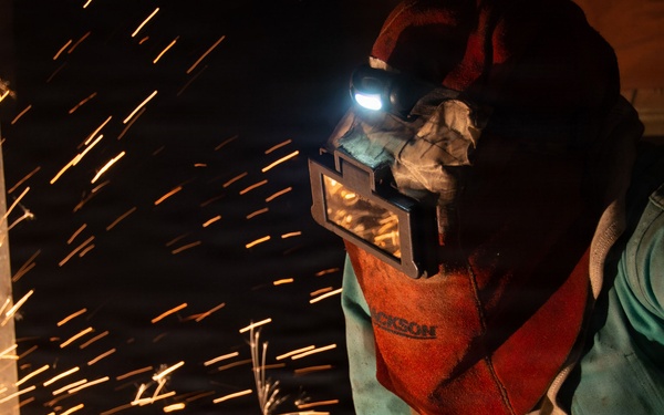 Ronald Reagan Sailors and Shipyard Workers Hot Work and Flight Deck