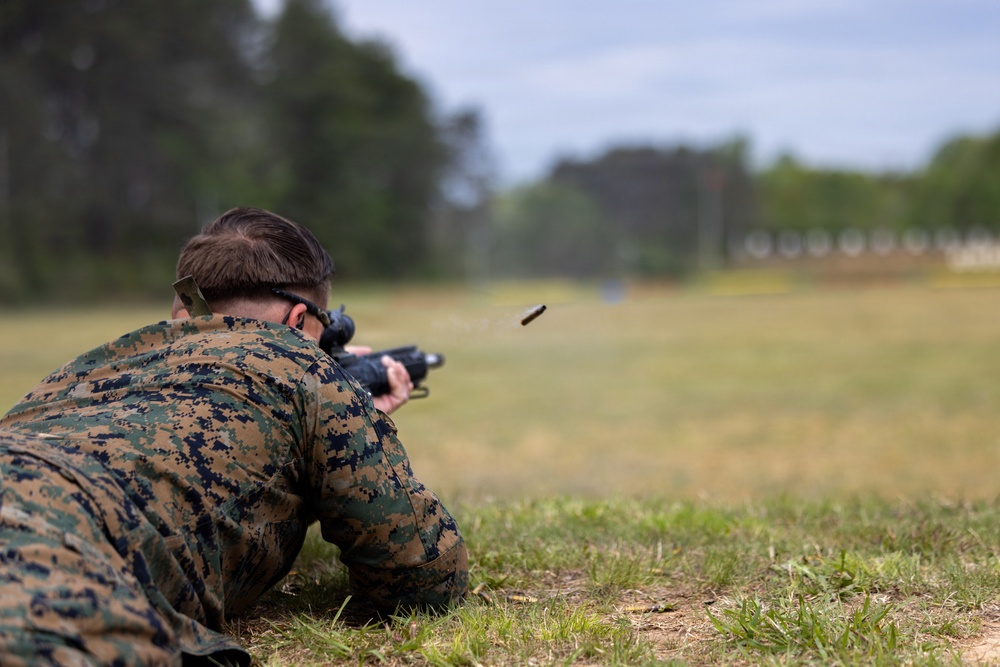 Marines participate in an Infantry Team Trophy Match
