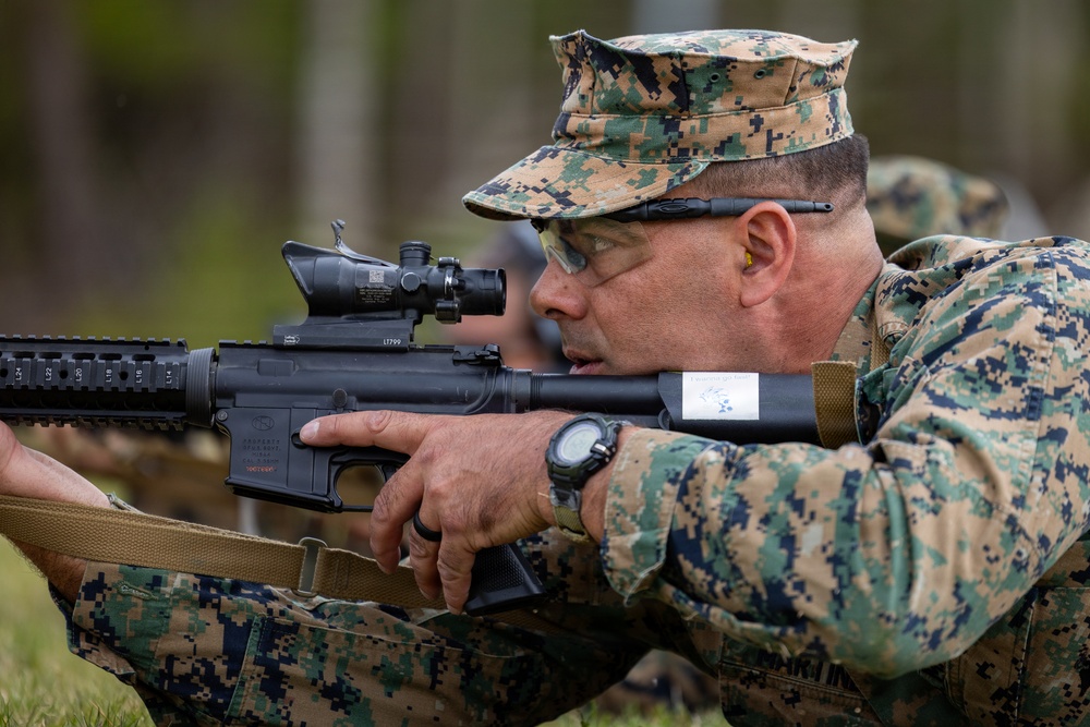 Marines participate in an Infantry Team Trophy Match