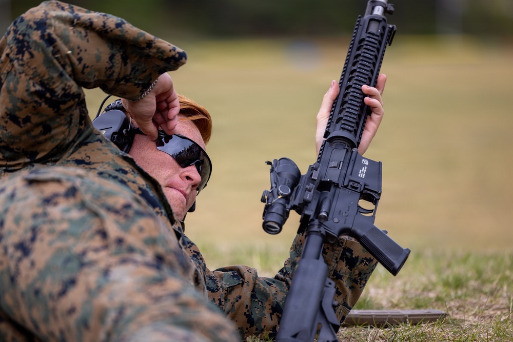 Marines participate in an Infantry Team Trophy Match