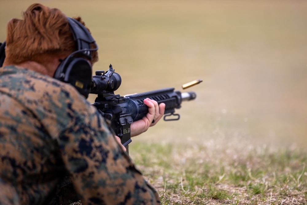 Marines participate in an Infantry Team Trophy Match