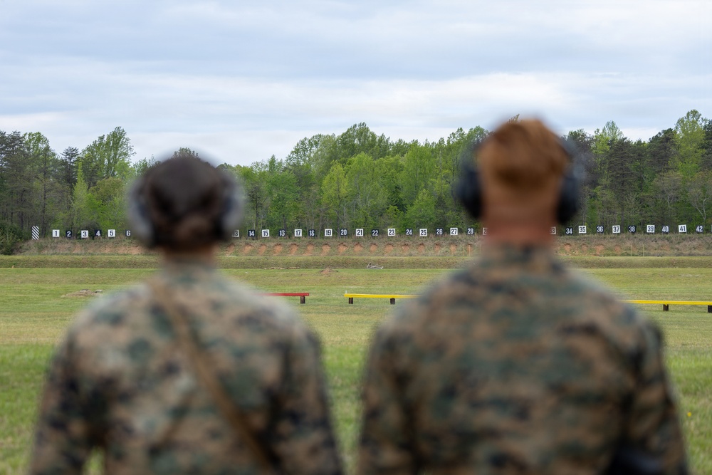 Marines participate in an Infantry Team Trophy Match