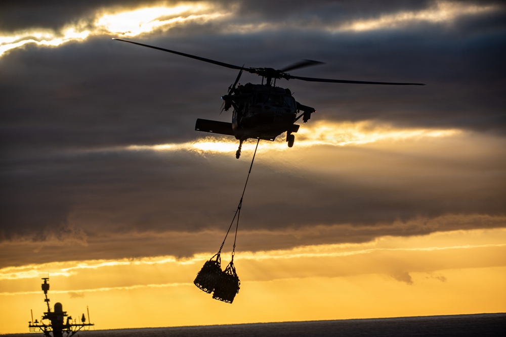 Nimitz Conducts Vertical Replenishment-at-Sea