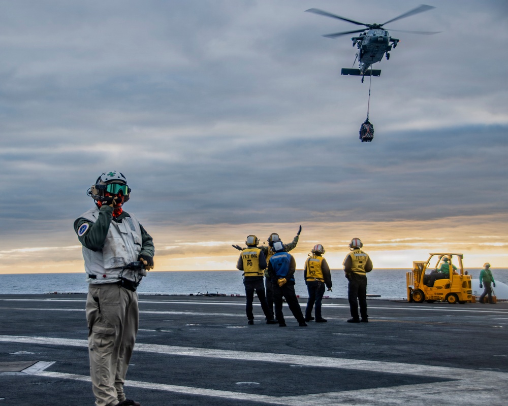 Nimitz Conducts Vertical Replenishment-at-Sea