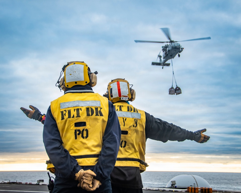 Nimitz Conducts Vertical Replenishment-at-Sea
