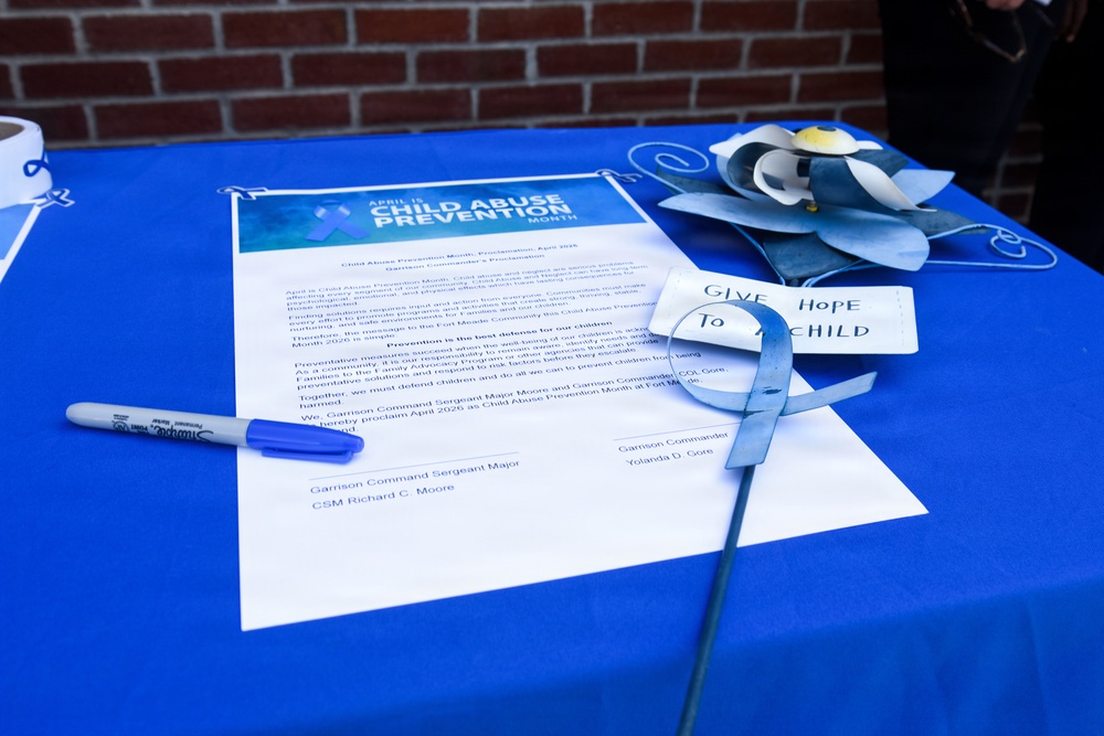Month of the Military Child and Child Abuse Prevention Month Signing