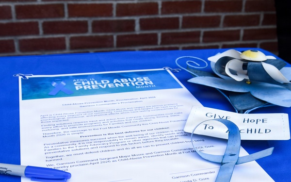 Month of the Military Child and Child Abuse Prevention Month Signing