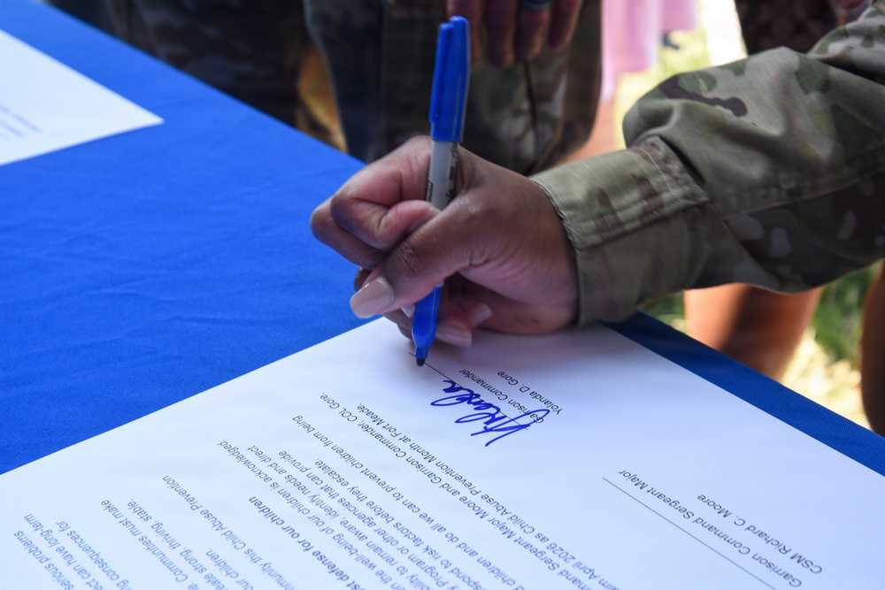 Month of the Military Child and Child Abuse Prevention Month Signing