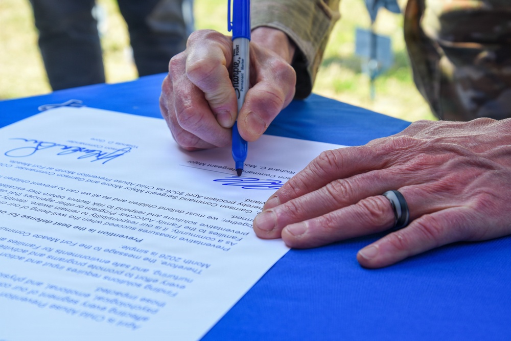 Month of the Military Child and Child Abuse Prevention Month Signing