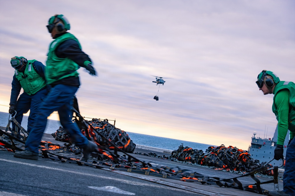 Nimitz Conducts Vertical Replenishment-at-Sea
