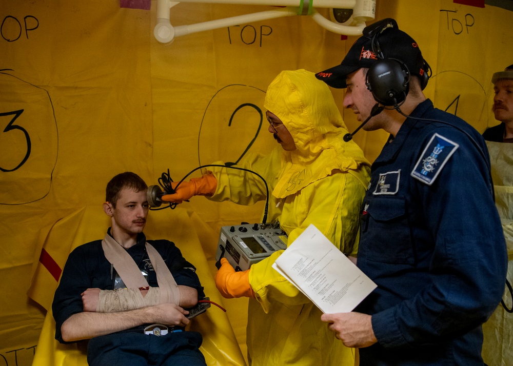 Nimitz Conducts Radiological Decontamination Drill
