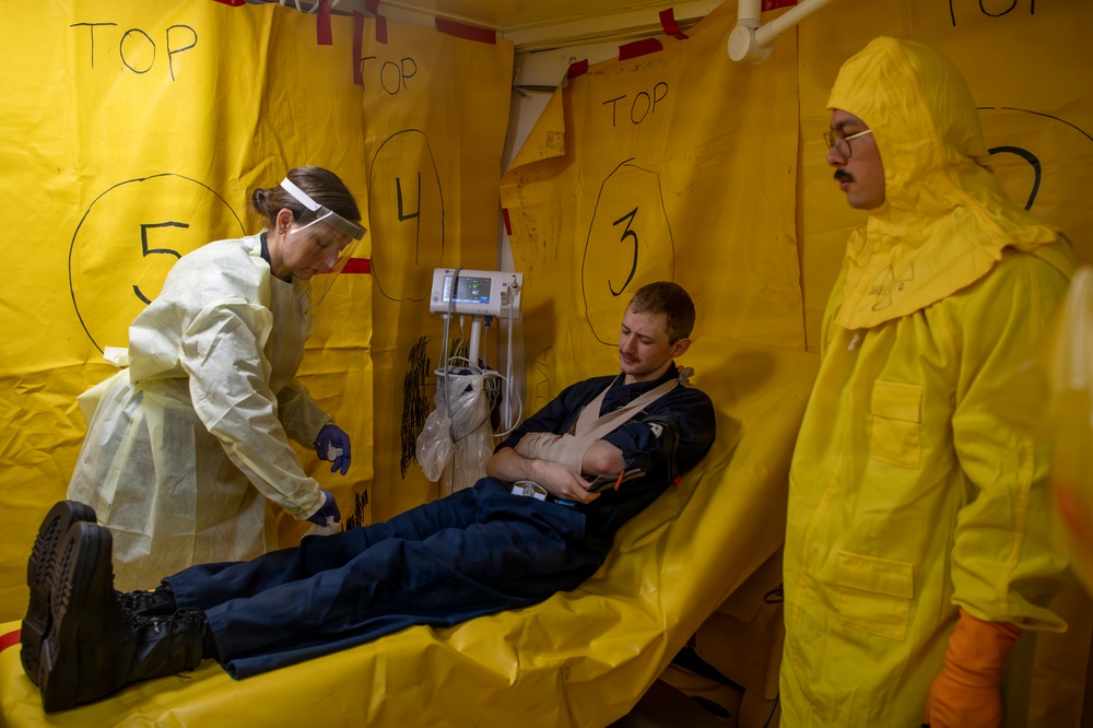 Nimitz Conducts Radiological Decontamination Drill