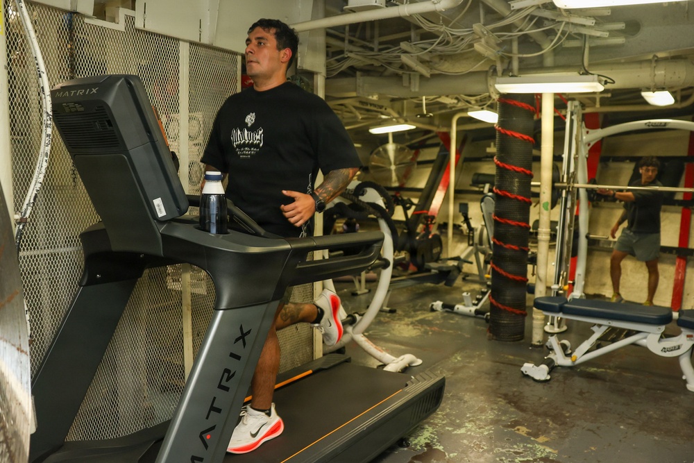 Sailors of USS Decatur (DDG 73) Show Their Workout Routine