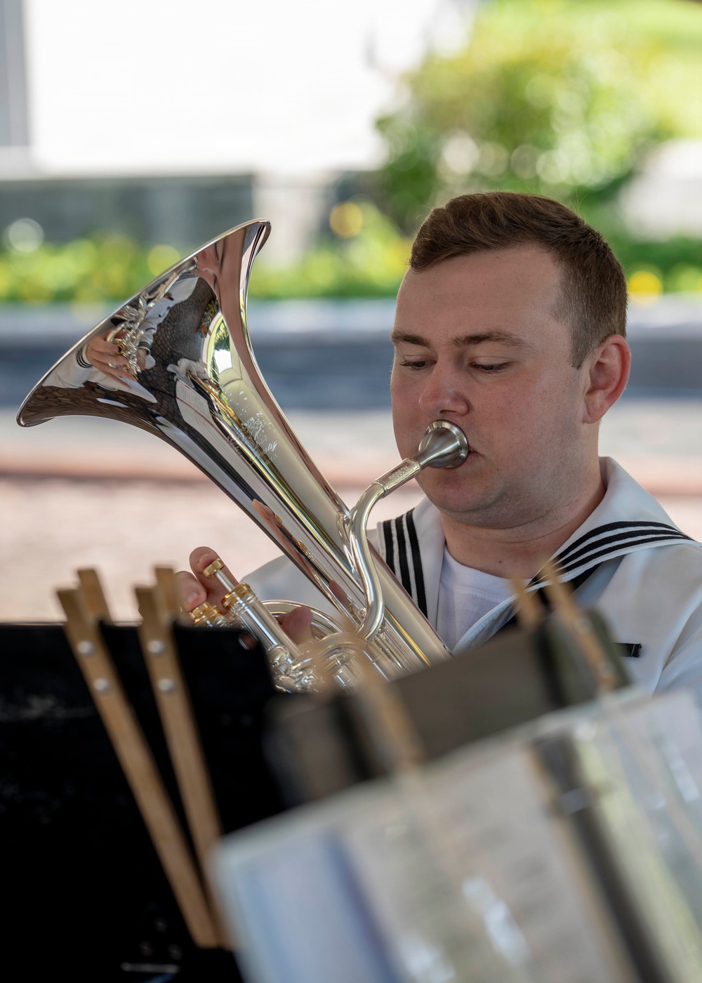 Adm. Steve Koehler, commander, U.S. Pacific Fleet, attends the Araw ng Kagitingan ceremony at the National Memorial Cemetery of the Pacific