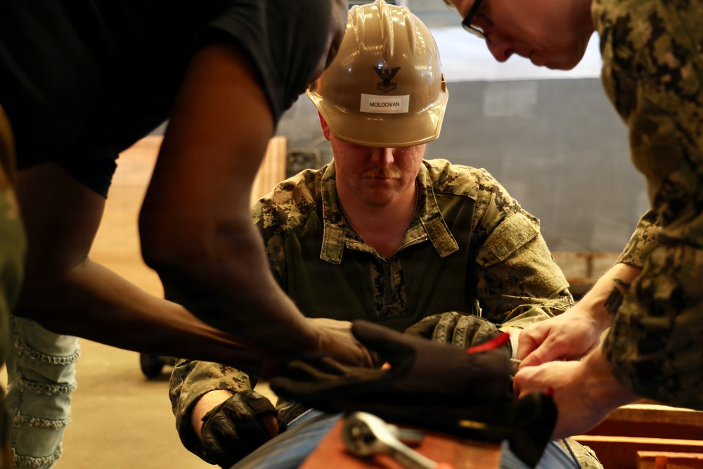 Seabees Conduct Construction Training with Partner Forces During Exercise Obangame Express 2026