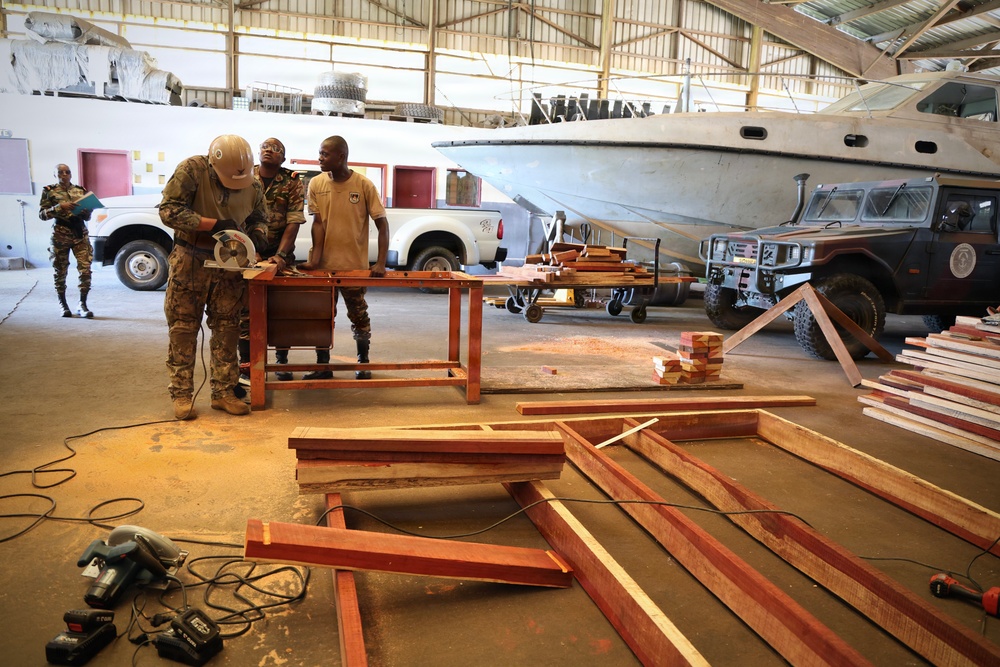 Seabees Conduct Construction Training with Partner Forces During Exercise Obangame Express 2026