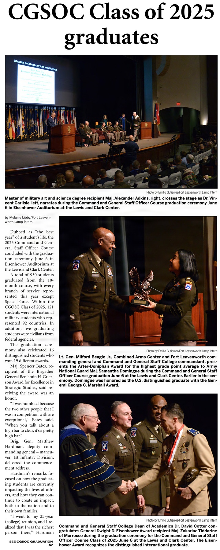 Fort Leavenworth Lamp earns awards in state journalism competition