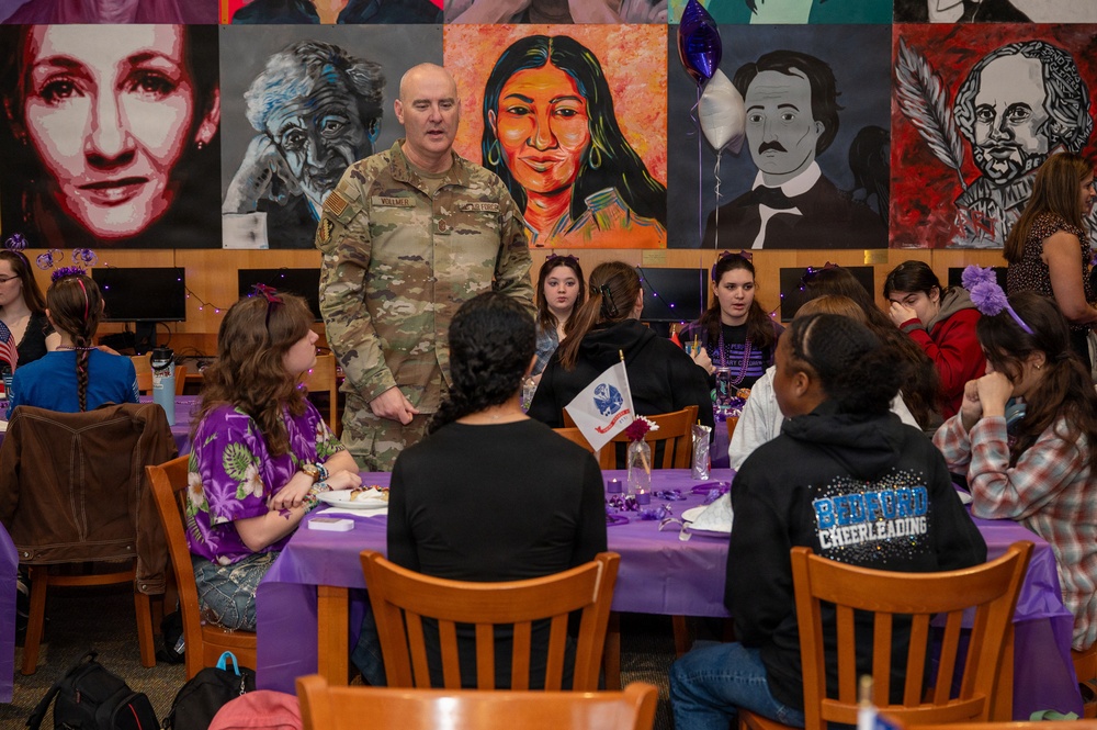 BHS hosts 'Purple Up!' breakfast for military connected students