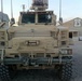 Flat Stanley on an MRAP