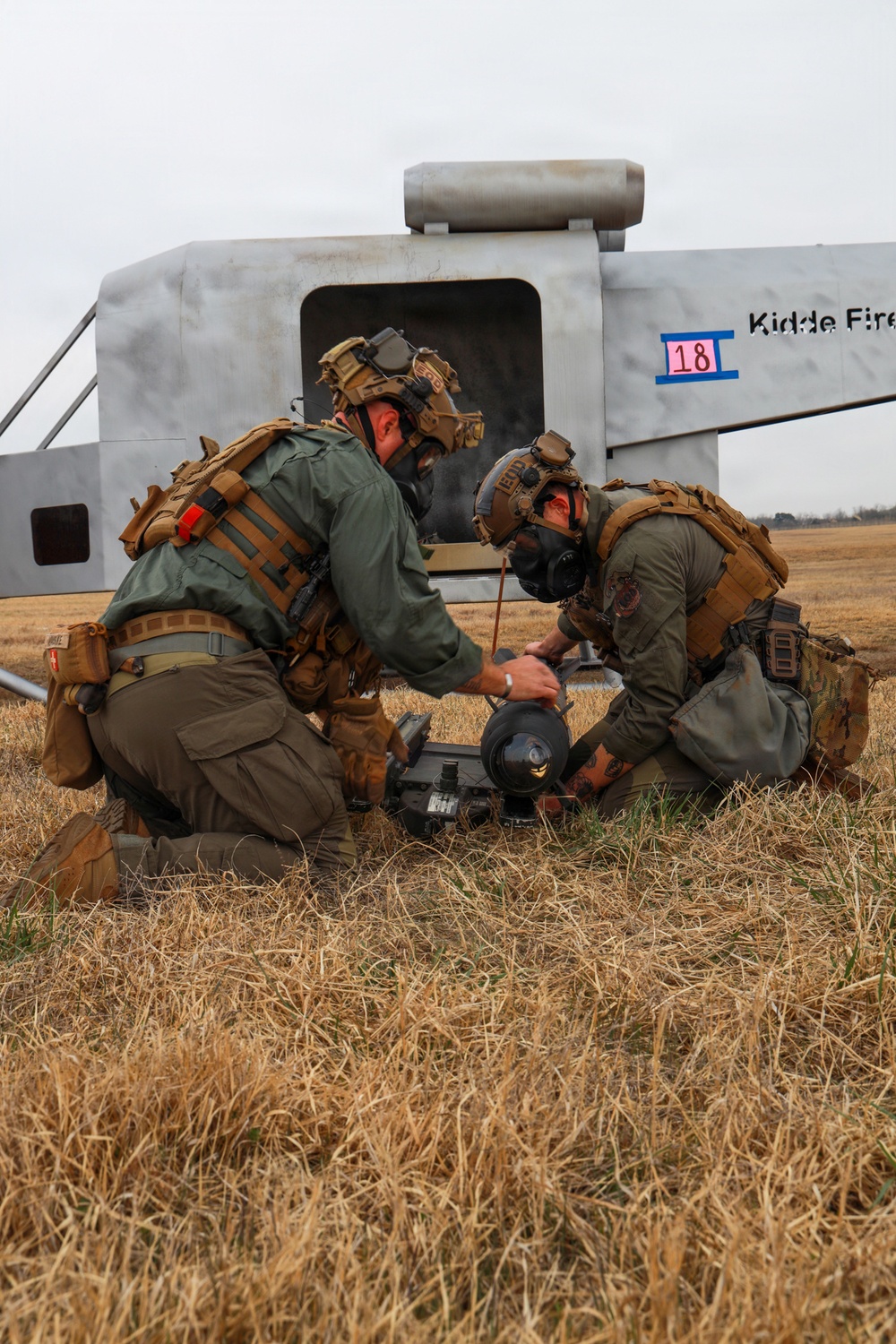 MWSS-174 removes a simulated downed aircraft at Kunsan Air Base, South Korea