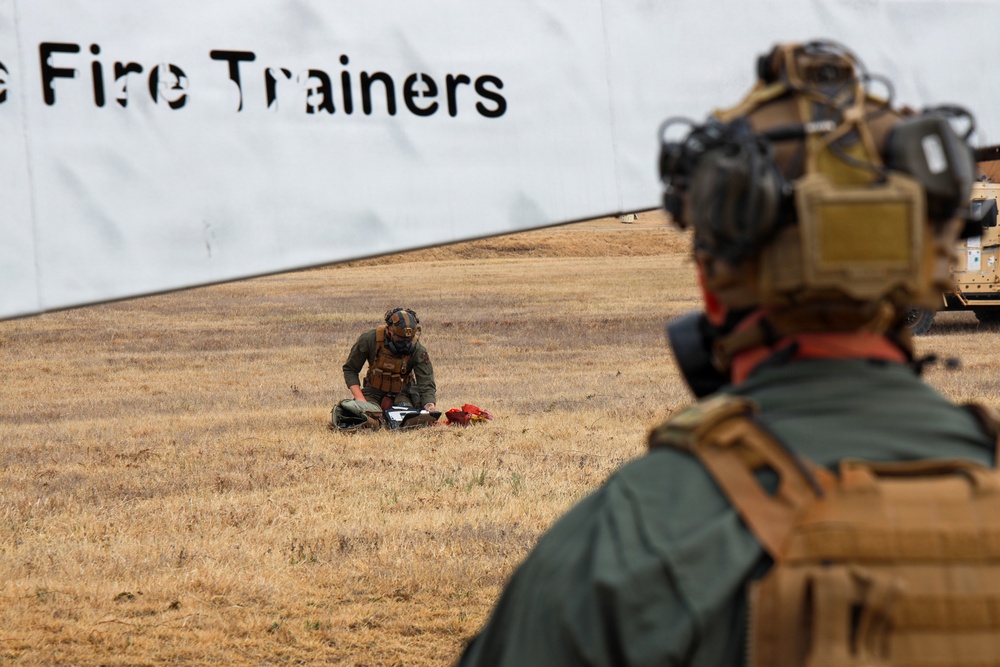 MWSS-174 removes a simulated downed aircraft at Kunsan Air Base, South Korea